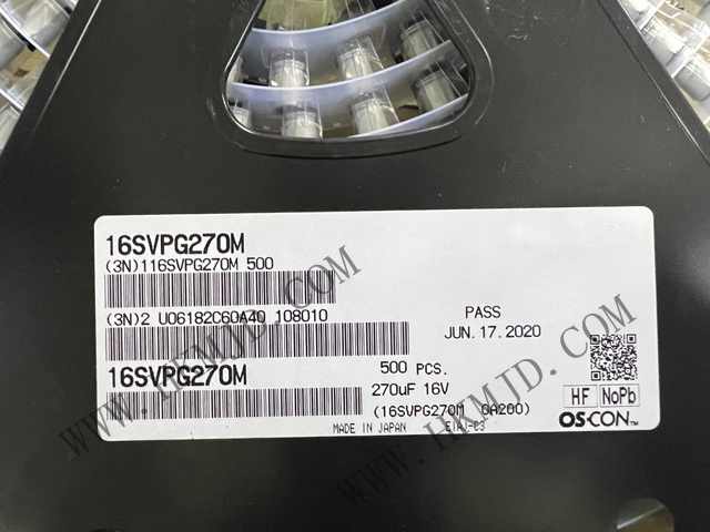 出售松下《16SVPG270M》270 μF 16 V 鋁聚合物電容器 徑向，Can - SMD