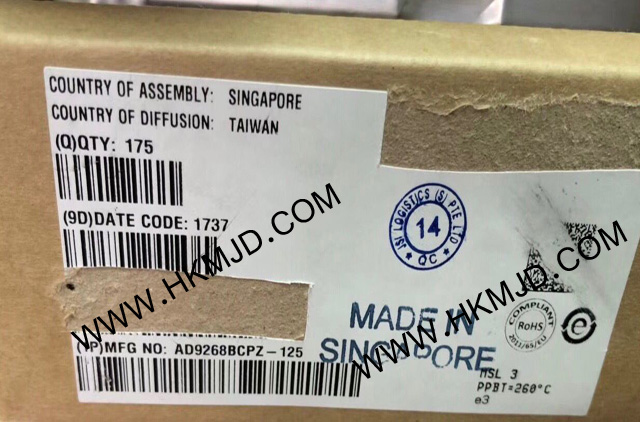 ADI AD9268BCPZ-125 一款雙通道、16位、125 MSPS模數(shù)轉(zhuǎn)換器(ADC)