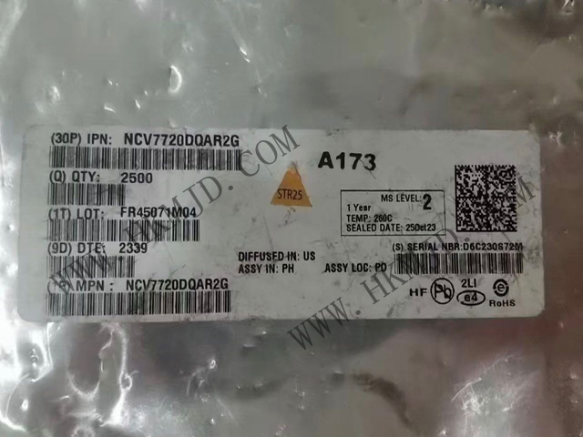 [出售] NCV7720DQAR2G（ON）十通道 Deca 半橋驅動器，SSOP-24